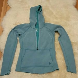 Mountain Hardwear Wool Half-zip Hoodie with Thumb